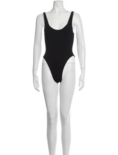Pre-owned Hunza G One-piece In Black