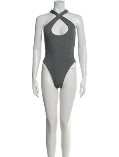Pre-owned Hunza G One-piece In Gray