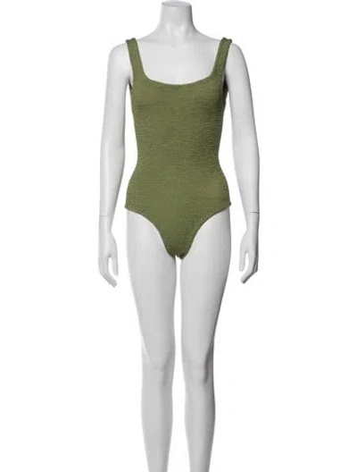 Pre-owned Hunza G One-piece In Green