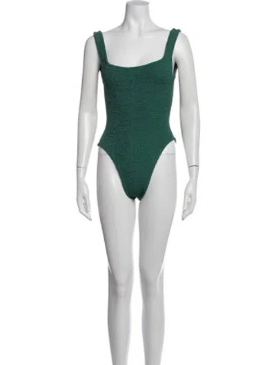 Pre-owned Hunza G One-piece In Green