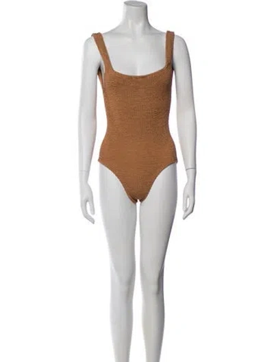 Pre-owned Hunza G One-piece In Neutral