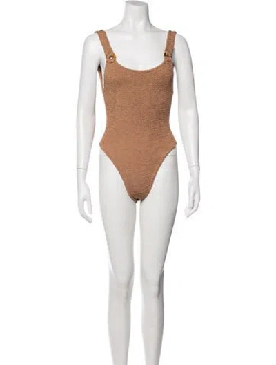 Pre-owned Hunza G One-piece In Neutrals