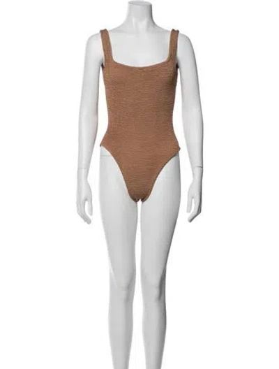 Pre-owned Hunza G One-piece In Neutrals