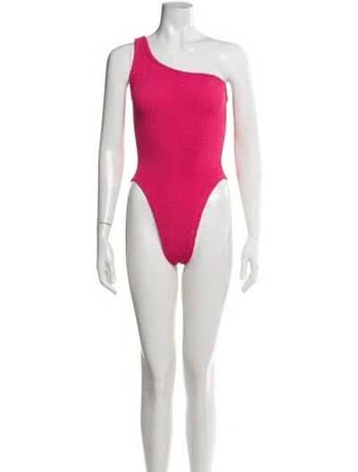 Pre-owned Hunza G One-piece In Pink