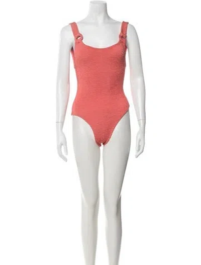 Pre-owned Hunza G One-piece In Pink