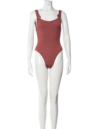 Pre-owned Hunza G One-piece In Red