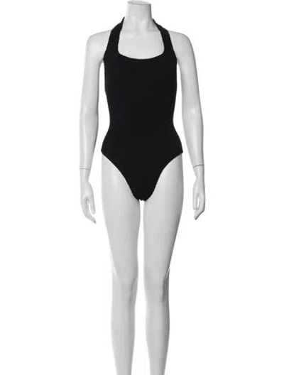 Pre-owned Hunza G One-piece W/ Tags In Black