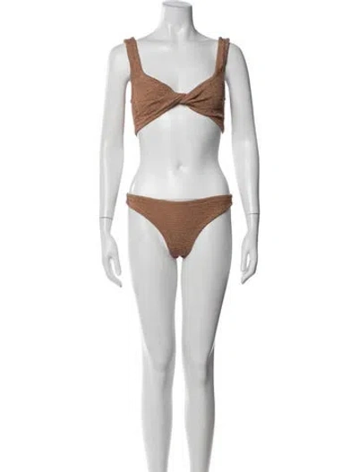 Pre-owned Hunza G One-piece W/ Tags In Brown