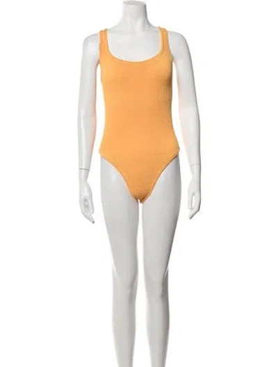 Pre-owned Hunza G One-piece W/ Tags In Orange