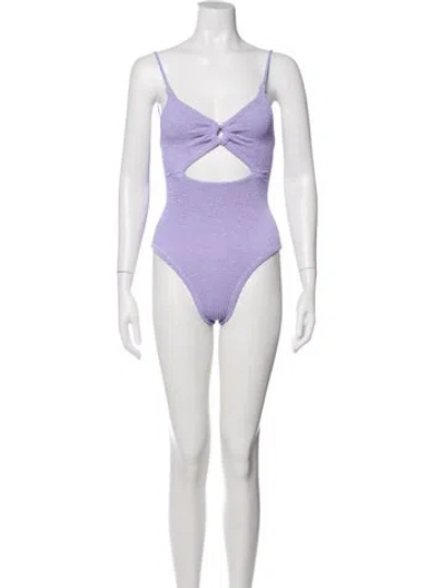 Pre-owned Hunza G One-piece W/ Tags In Purple