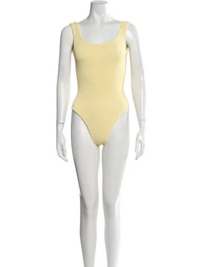 Pre-owned Hunza G One-piece In Yellow