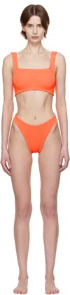 Hunza G Orange Xandra Bikini In Orange