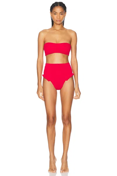 Hunza G Osiris Bikini Set In Red