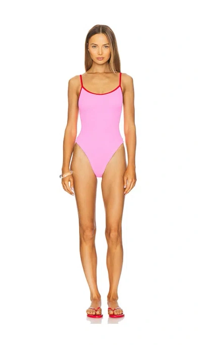 HUNZA G PAMELA CONTRAST ONE PIECE