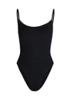 Hunza G Pamela Crinkle Swimsuit In Black