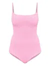 Hunza G Pamela Crinkle Swimsuit In Pink