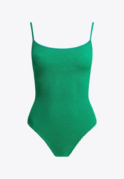 Hunza G Pamela Crinkled One-piece Swimsuit