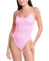 Hunza G Petra One-piece Swims In Pink