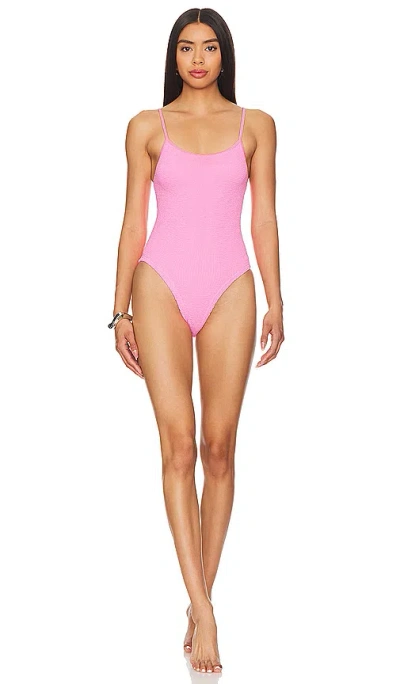 Hunza G Petra One-piece Swims In Pink