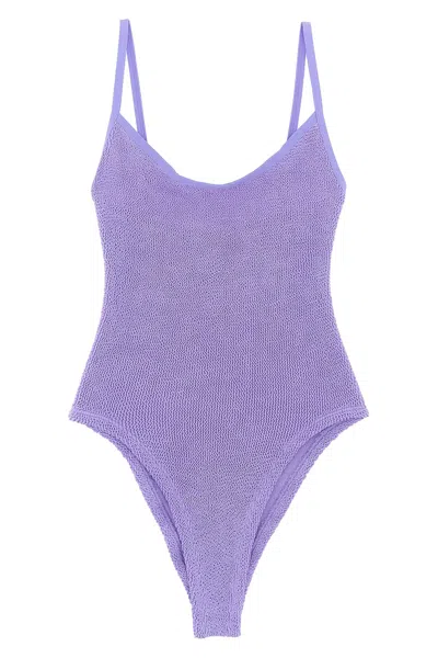 Hunza G 'pamela' One-piece Swimsuit In Purple