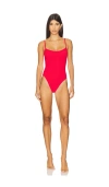 Hunza G Pamela One Piece Swimsuit In Red