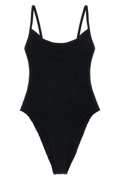 Hunza G 'pamela Swim' One-piece Swimsuit In Black