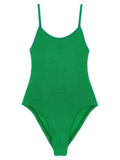 Hunza G 'pamela Swim' One-piece Swimsuit In Green