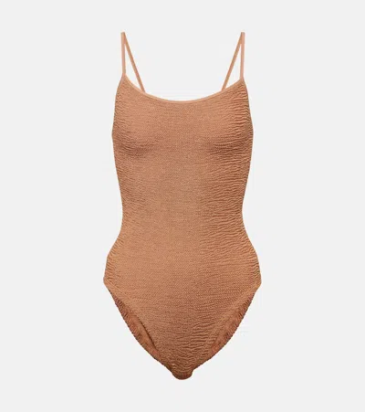 Hunza G Pamela Swimsuit In Beige