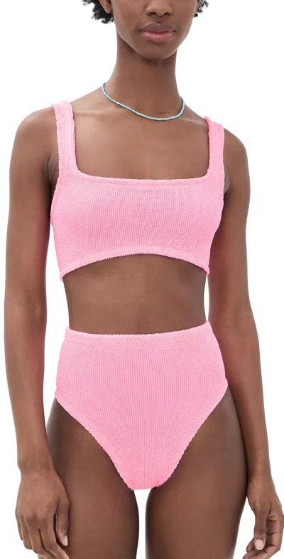 Hunza G Xandra Bubble Pink Two-piece Bikini