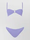 Hunza G Misty Bikini With Pearl Circle Lilac In Purple