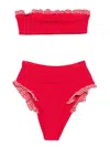 Hunza G Peggy Bikini In Red