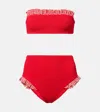Hunza G Peggy Gingham Bikini In Red