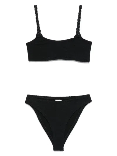 Hunza G 2pc Triangle Swim Set In Black