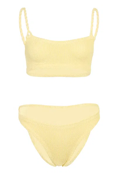 Hunza G Phoebe Bikini Butter In Yellow
