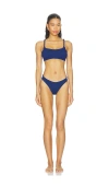 Hunza G Phoebe Two-piece Bikini Swimsuit In Blue