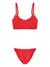 Hunza G Phoebe Bikini Set In Red