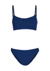 Hunza G Phoebe Two-piece Bikini Swimsuit In Blue
