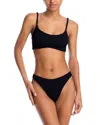 Hunza G Phoebe Crinkle Bikini Top & Bottom In Black