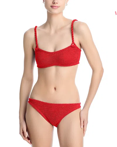 HUNZA G PHOEBE CRINKLE BIKINI TOP & BOTTOM