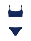 Hunza G Phoebe Two-piece Bikini Swimsuit In Blue