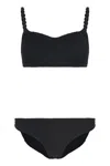 Hunza G Phoebe Plain Color Bikini In Black