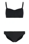 Hunza G Phoebe Plain Color Bikini In Black