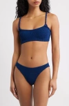 Hunza G Phoebe Two-piece Bikini Swimsuit In Blue