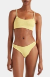 Hunza G Phoebe Two-piece Bikini Swimsuit In Yellow