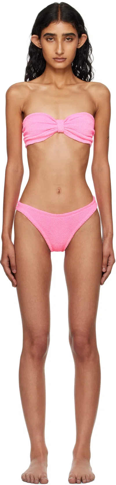 Hunza G Pink Jean Bikini
