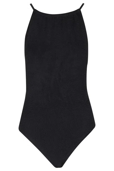 HUNZA G PORTIA ONE PIECE SWIMSUIT - BLACK