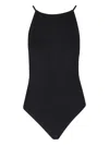 Hunza G 'portia' Black Swimsuit With Criss-crossed Straps On The Rear