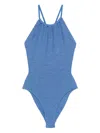 Hunza G Portia One Piece Swimsuit In Blue