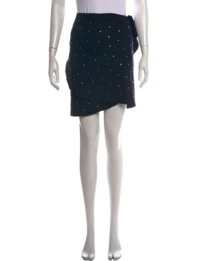 Pre-owned Hunza G Printed Mini Skirt W/ Tags In Black