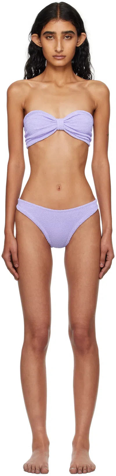 Hunza G Purple Jean Bikini